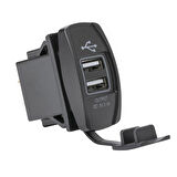 IC-266-C-3 MARİN TİP 2Lİ USB 5V 3.1A 12-24V (5060)