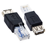 RJ 45 ERKEK USB A DİŞİ ETHERNET ÇEVİRİCİ JACK FİŞ (5060)