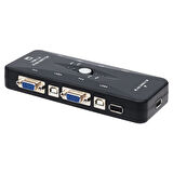 4 PORT USB MANUEL BUTONLU KWM SWİTCH (5060)