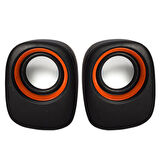 MAGICVOICE D-05A 1 + 1 USB MİNİ HOPARLÖR ( 5 WATT * 4 OHM ) (5060)