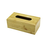 AHŞAP - BAMBU PEÇETELİK KUTU 11.6 X 22.8CM ALT KAPAKLI = KAYAR KANALLI - AÇ-KAPA (5060)
