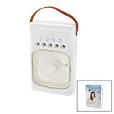 3İN1 HAVA NEMLENDİRME - FAN - GECE LAMBASI MASA ÜSTÜ BUZLU VANTİLATÖR 360 DERECE USB ŞARJ 3KADEME HIZ (5060)