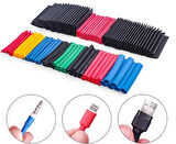 560 Parça Set Isıyla Daralan Makaron Kablo Koruyucu Kılıf (5060)