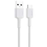 AUKEY CB-CD30-WH NAYLON ÖRGÜLÜ USB-A TYPE-C ŞARJ KABLOSU 0.9MT