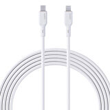 AUKEY CB-NCL1-WH NAYLON ÖRGÜLÜ 3A 480MBPS TYPE-C LIGHTNING KABLOSU 1.8MT
