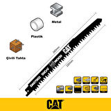 CAT DA07002 228mm 2 Parça Profesyonel Hızlı Ahşap Kesme Tilki Kuyruğu Testere Ucu
