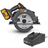 CAT DX53BC 18Volt 2.0Ah Li-ion 185mm Tek Akülü Kömürsüz Profesyonel Daire Testere