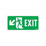 Exit Sol Aşağı Uyarı Levhası 17,5x25 KOD:958