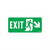 Exit Sağ Aşağı Uyarı Levhası 17,5x25 KOD:957