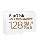 SanDisk MAX ENDURANCE microSDXC 128GB + SD Adapter - for home security cameras &amp; dashcams