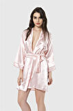 Arias Closet Somon Kısa Saten Sabahlık OZN-12540