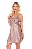 Arias Closet Vizon Kısa Saten Gecelik OZN-14171