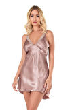 Arias Closet Vizon Kısa Saten Gecelik OZN-14184
