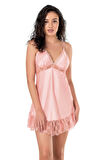 Arias Closet Somon Kısa Saten Gecelik OZN-14194