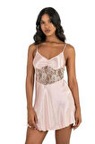 Arias Closet Somon Kısa Saten Gecelik 8239 OZN-22641
