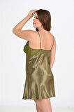 Arias Closet Büyük Beden Haki Gecelik 2104 OZN-22662