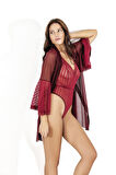 Aria's Closet Transparan Dantelli Body Gecelik Takım