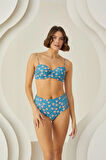 Aria's Closet Deep Straplez Yüksel Bel Bikini Takımı