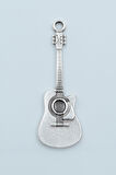 Gitar Gümüş Kaplama Kolye Ucu