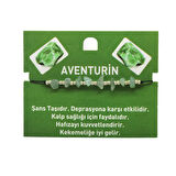 Makrome Örgülü Basic Model Aventurin Doğaltaş Kadın Bileklik