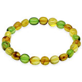 Su Yeşili Natural Form Doğal Damla Kehribar Erkek Bileklik