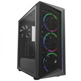 CM MASTER CMP510 TG CP510-KGNN65-S01 650W 80+ Mesh Panel Siyah ARGB 3x120MM FANLI Mid-Tower Kasa