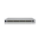 UBNT USW-48-POE 48 PORT GIGABIT + 4X1GB SFP UPLINK L2 195W POE YÖNETİLEBİLİR RACKMOUNT SWITCH