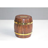 Periboia Pirinç Detaylı Fıçı Kumbara Model 1 