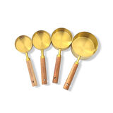 Periboia 4'lü Ahşap Saplı Ölçü Kaşığı