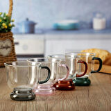Periboia 250 ml Renkli Cam Bardak