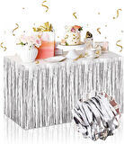 Periboia Gümüş Metalize Masa Eteği