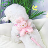 Periboia Evcil Hayvan Peluş Ayıcıklı Göğüs Gezdirme Tasması Set