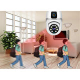 Periboia Çift Lensli Duy Girişli Kablosuz Ampul Kamera