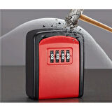 Periboia Kırmızı Şifreli Anahtar ve Eşya Saklama Güvenlik Kasası