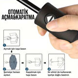 Periboia Siyah Kılıflı Otomatik Kompakt Şemsiye