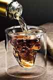 Periboia 75 ml Kuru Kafa Cam Bardak -Likör Shot - İçecek  Bardağı -Crystal Head