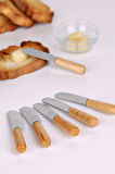 Periboia 5 Parça Bıçaklı Tereyağı Bıçağı - Mini Spatula Ahşap Saplı Set