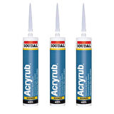 Periboia Soudal Silikonize Mastik Yapıştırıcı Krem 500gr 3 Ad Duşakabin Pencere Derz Su Geçirmez Boyanabilir