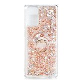 Gpack Samsung Galaxy Note 20 Kılıf Milce Sulu Yüzüklü Silikon Arka Kapak
