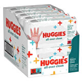 Huggies All Over Clean Bebek ve Çocuk Islak Mendili 10x56 Yaprak
