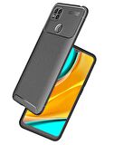 Gpack Xiaomi Redmi 9c Kılıf Negro Karbon Dizayn Silikon