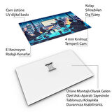 Mesleki Cam Tablo - Bankacı - Yatay Motif 02-180