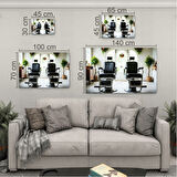 Mesleki Cam Tablo - Berber - Yatay Motif 03-140