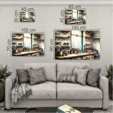 Mesleki Cam Tablo - Berber - Yatay Motif 03-146