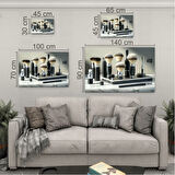 Mesleki Cam Tablo - Berber - Yatay Motif 03-165