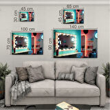 Mesleki Cam Tablo - Berber - Yatay Motif 03-198