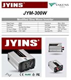 300 Watt 12V Modifiye Sinüs İnverter Jyıns