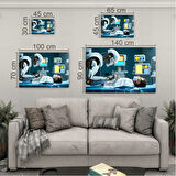 Mesleki Cam Tablo - Doktor - Yatay Motif 05-153