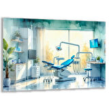 Mesleki Cam Tablo - Doktor - Yatay Motif 05-166