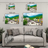Mesleki Cam Tablo - Mimar - Yatay Motif 07-153